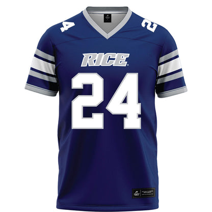 Rice - NCAA Football : JaBari Ellison - Blue Football Jersey-0