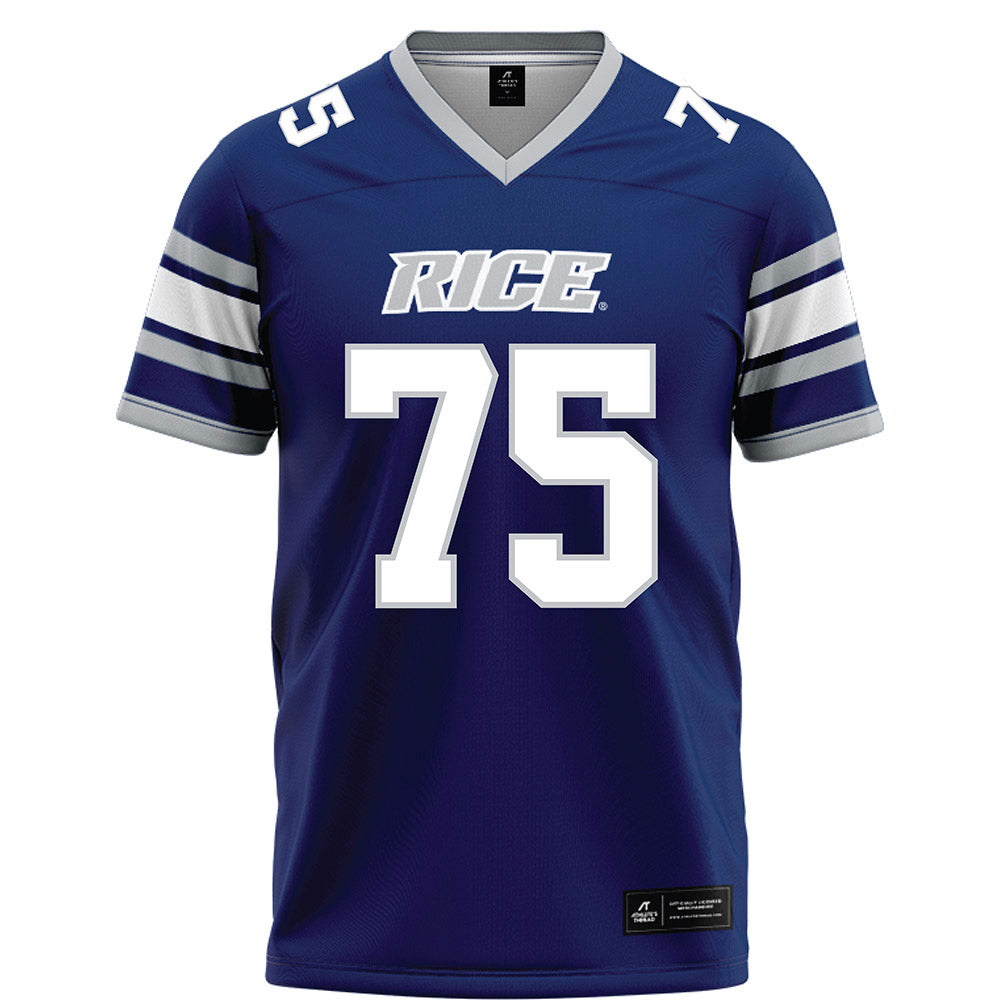 Rice - NCAA Football : Blake Boenisch - Blue Football Jersey-0