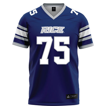 Rice - NCAA Football : Blake Boenisch - Blue Football Jersey-0