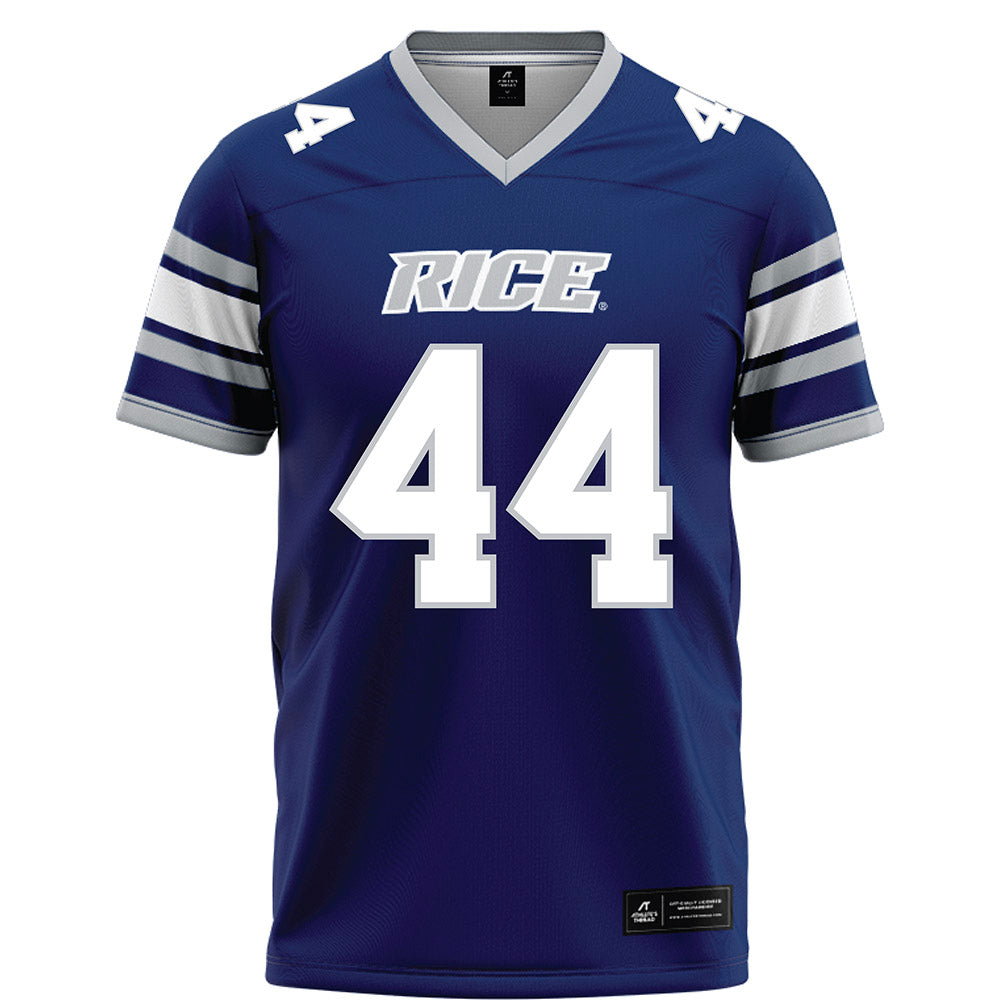 Rice - NCAA Football : Cooper King - Blue Football Jersey-0