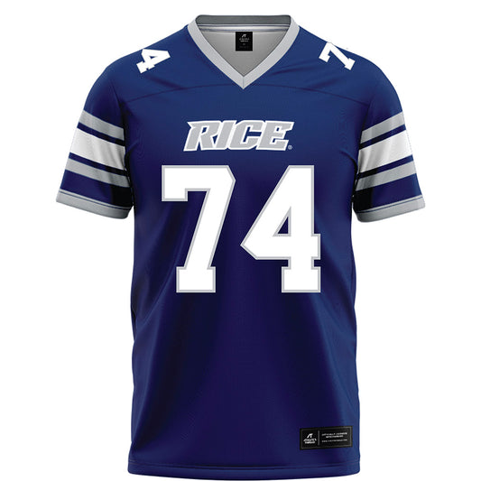 Rice - NCAA Football : Brad Baur - Blue Football Jersey