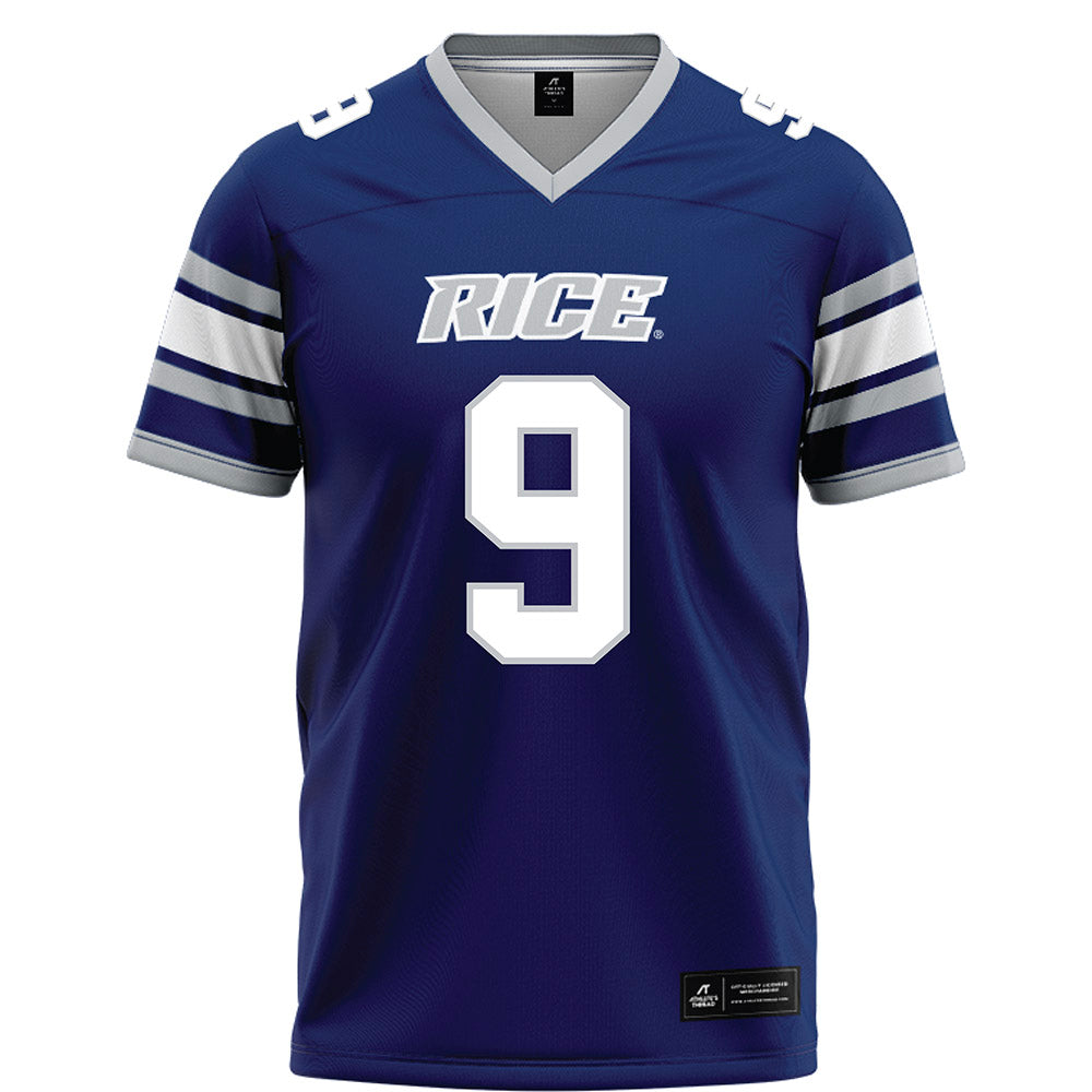 Rice - NCAA Football : Peyton Stevenson - Blue Football Jersey