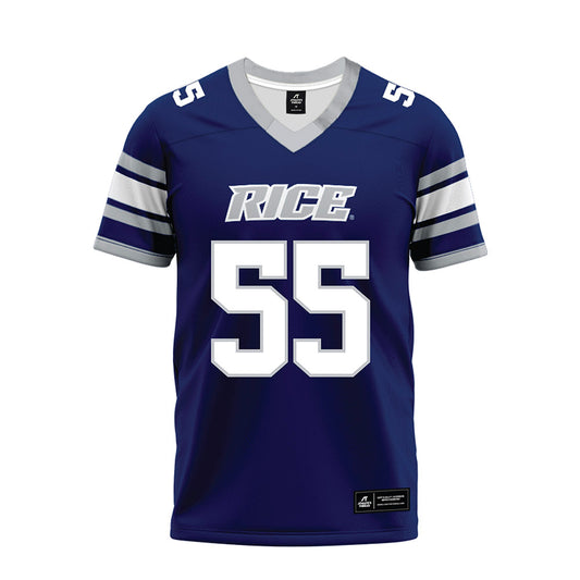 Rice - NCAA Football : Netane Fehoko - Blue Premium Football Jersey-0