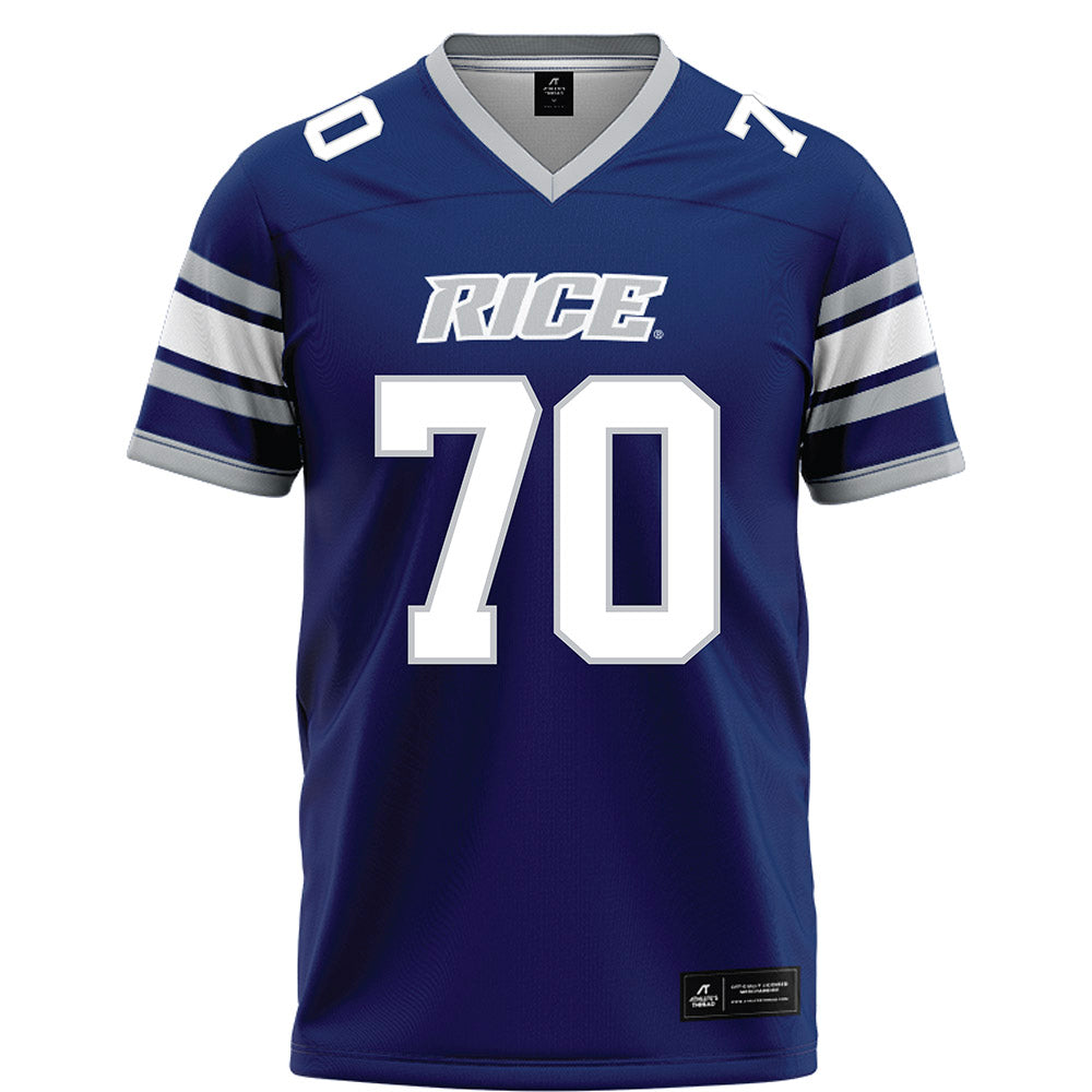 Rice - NCAA Football : Isaiah Gonzalez - Blue Football Jersey