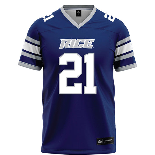Rice - NCAA Football : Jamarion Clark - Blue Football Jersey-0