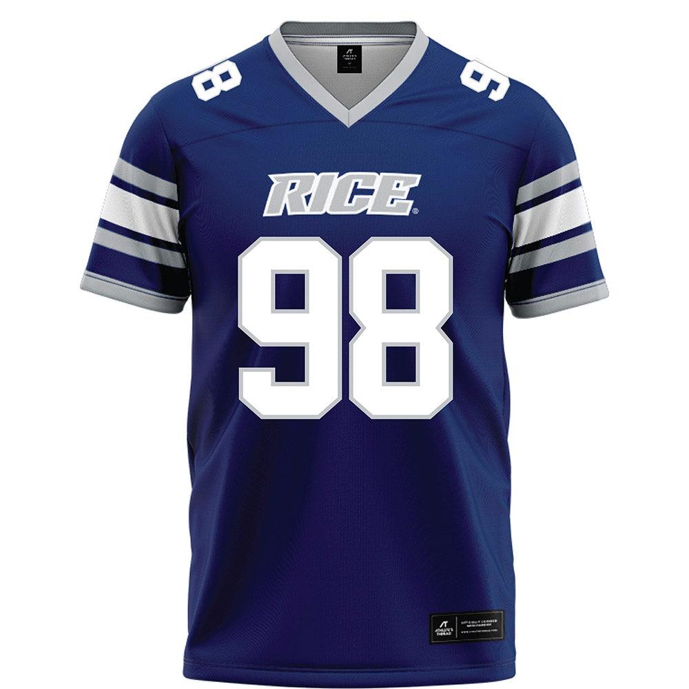 Rice - NCAA Football : Robert Rooks - Blue Football Jersey-0