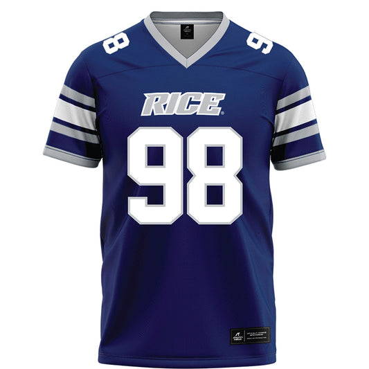 Rice - NCAA Football : Robert Rooks - Blue Football Jersey-0