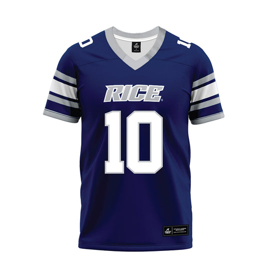 Rice - NCAA Football : Quinton Jackson - Blue Premium Football Jersey