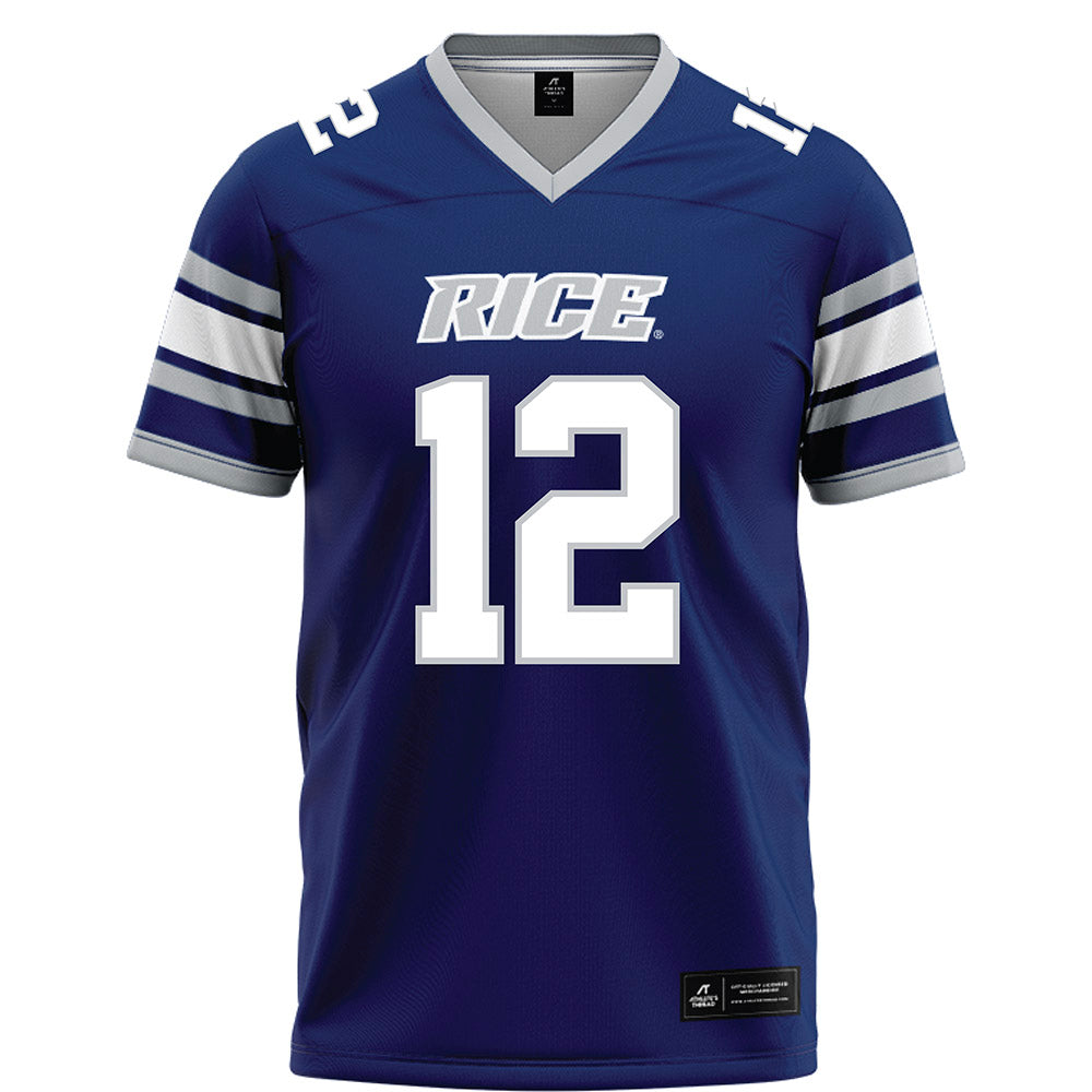 Rice - NCAA Football : AJ Padgett - Blue Football Jersey