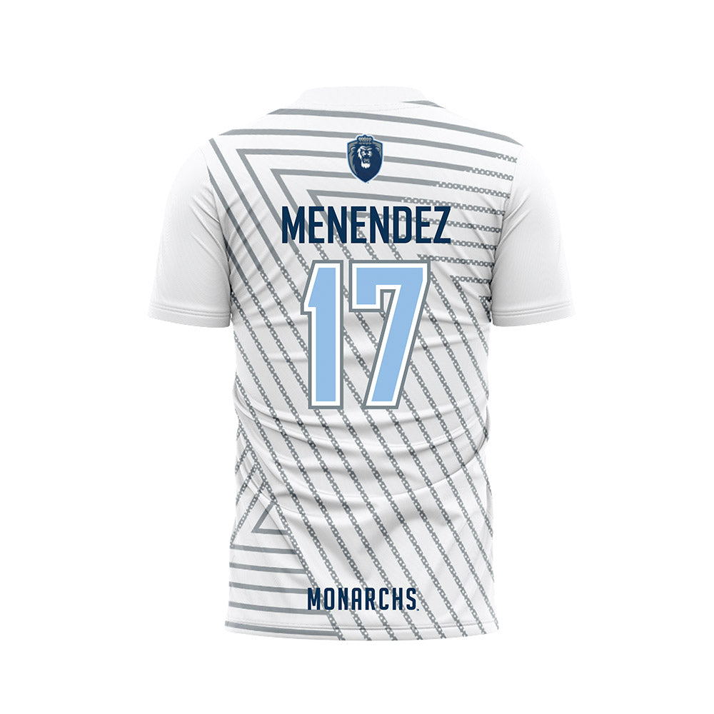 Old Dominion - NCAA Men's Soccer : Miguel Menendez - White Soccer Jersey-1