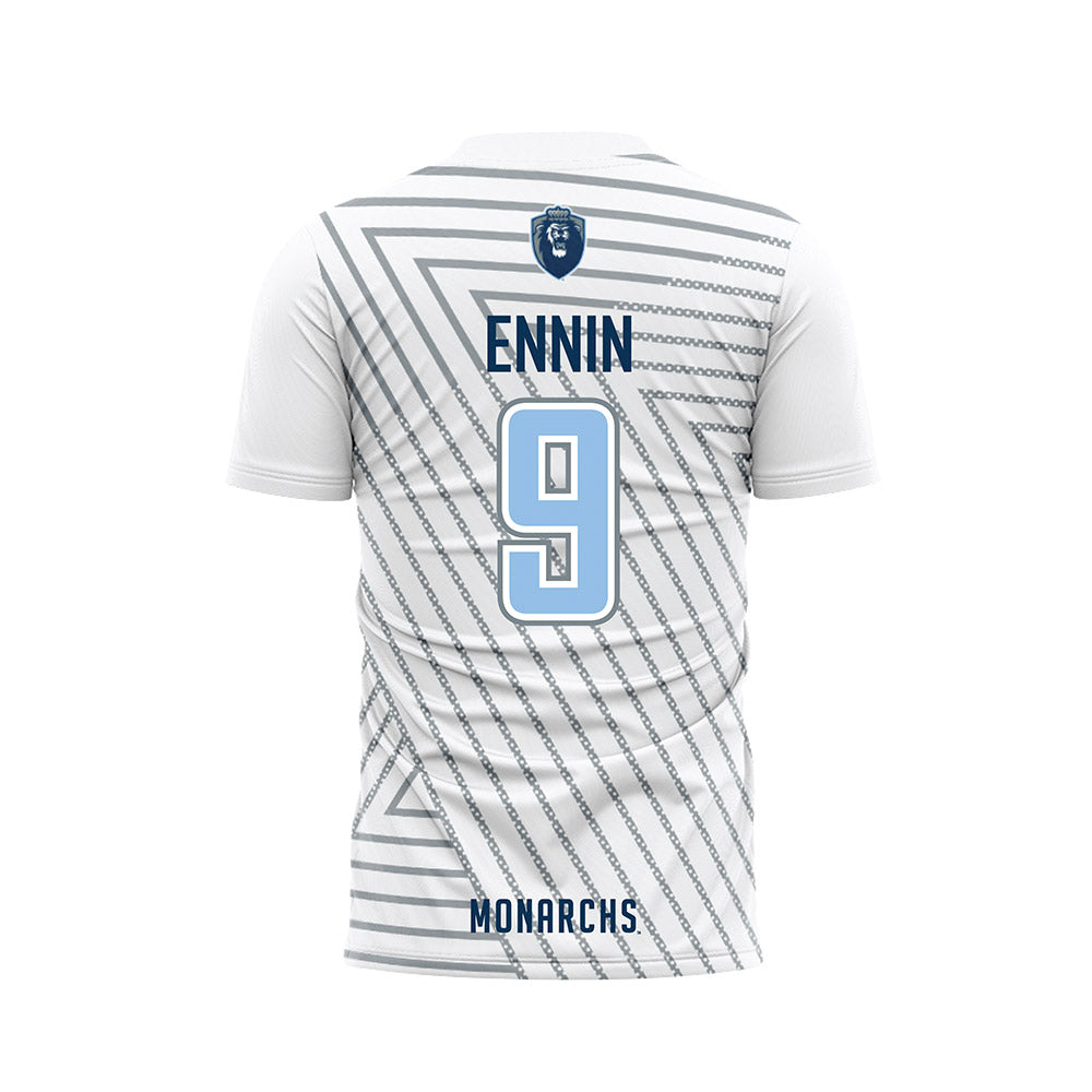 Old Dominion - NCAA Men's Soccer : Timothy ennin - White Soccer Jersey