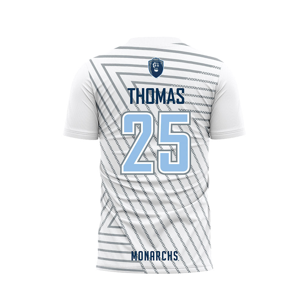 Old Dominion - NCAA Men's Soccer : Conor Thomas - White Soccer Jersey-1