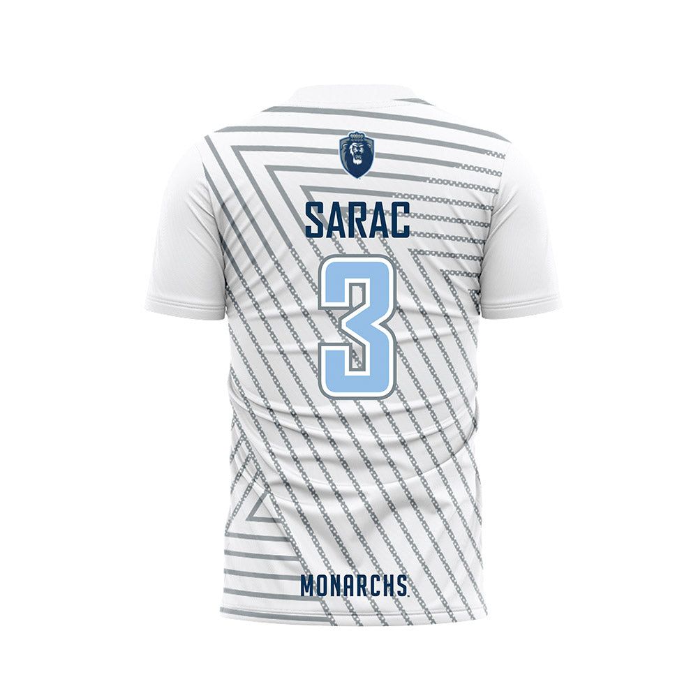 Old Dominion - NCAA Men's Soccer : Paul Sarac - White Soccer Jersey