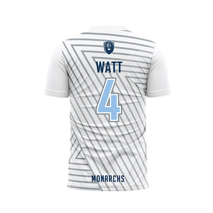 Old Dominion - NCAA Men's Soccer : Evan Watt - White Soccer Jersey-1