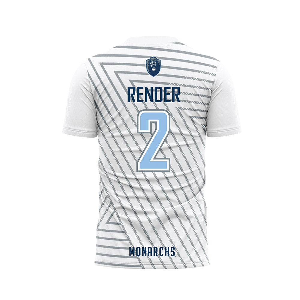 Old Dominion - NCAA Men's Soccer : Alex Render - White Soccer Jersey