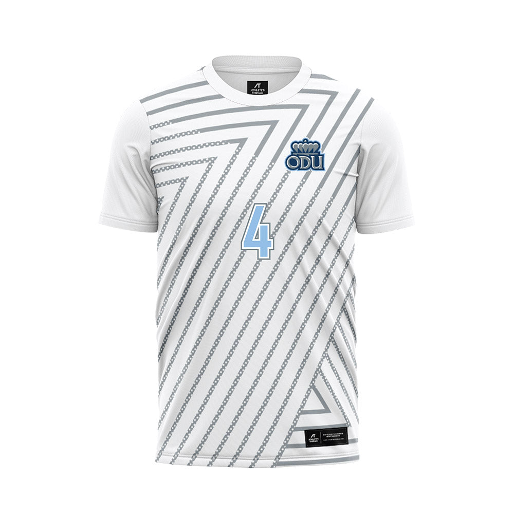 Old Dominion - NCAA Men's Soccer : Evan Watt - White Soccer Jersey-0