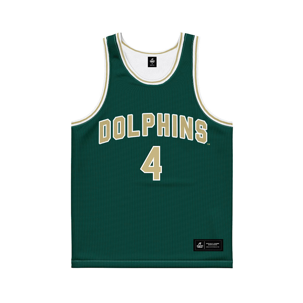 Jacksonville - Mens Basketball Legends : Dee Brown - Green Basketball Jersey