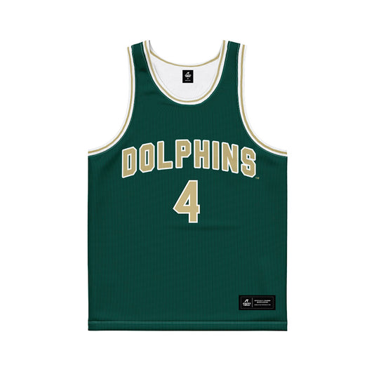 Jacksonville - Mens Basketball Legends : Dee Brown - Green Basketball Jersey