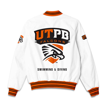 UTPB - NCAA Men's Swimming & Diving : Carlos Baca - Bomber Jacket-1