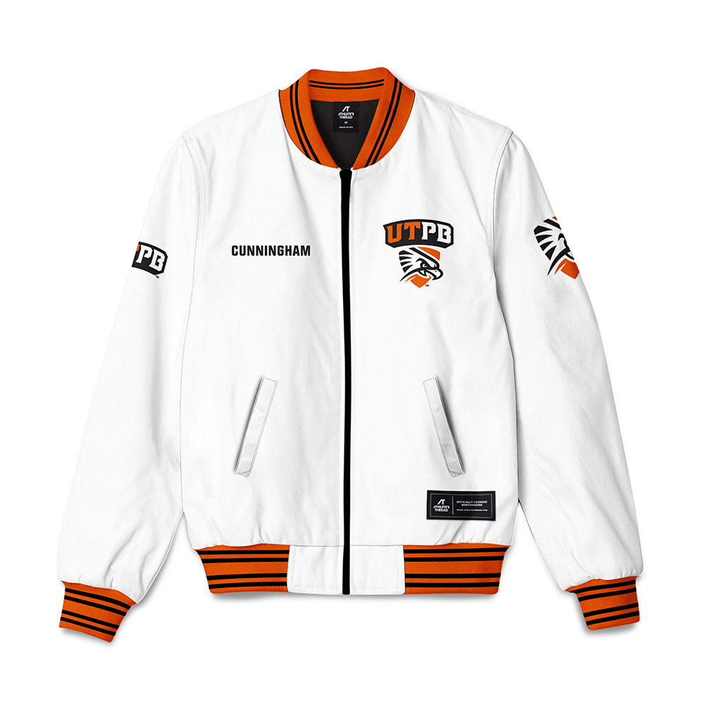 UTPB - NCAA Football : Euvoski Cunningham - Bomber Jacket-0