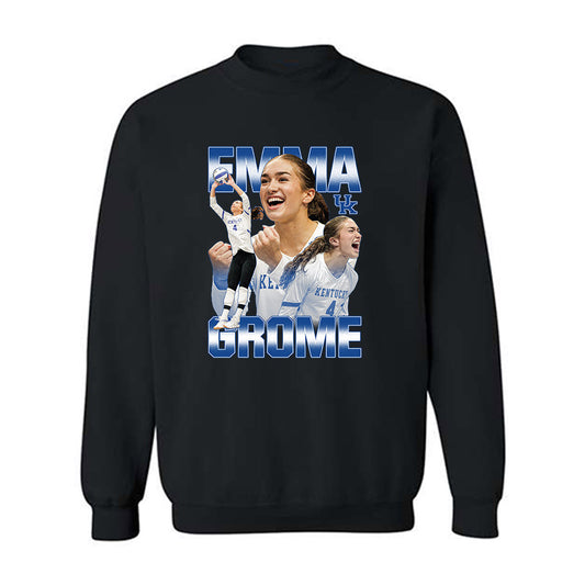 Kentucky - NCAA Women's Volleyball : Emma Grome - Player Collage Crewneck Sweatshirt