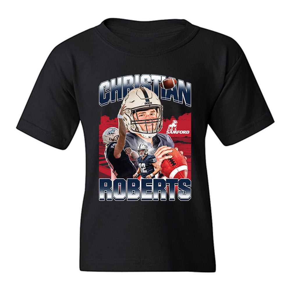 Samford - NCAA Football : Christian Roberts - Youth T-Shirt Player Collage