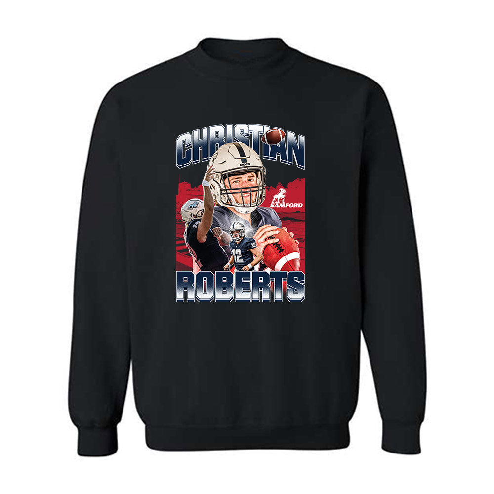 Samford - NCAA Football : Christian Roberts - Crewneck Sweatshirt Player Collage