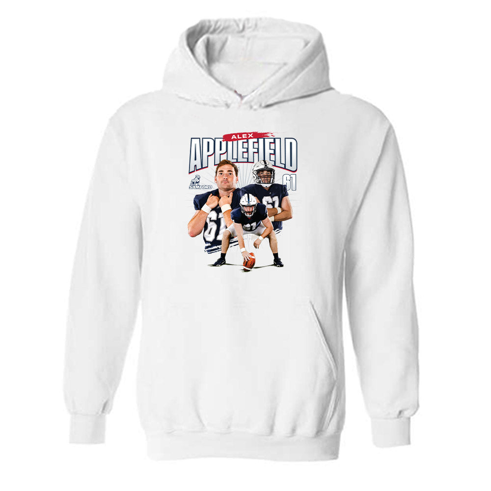 Samford - NCAA Football : Alex Applefield - Hooded Sweatshirt Player Collage