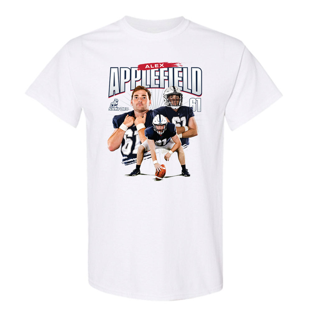 Samford - NCAA Football : Alex Applefield - T-Shirt Player Collage