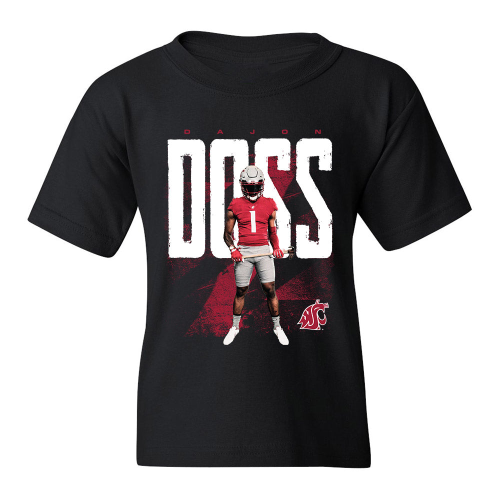 WSU - NCAA Football : Dajon Doss - Youth T-Shirt Player Collage