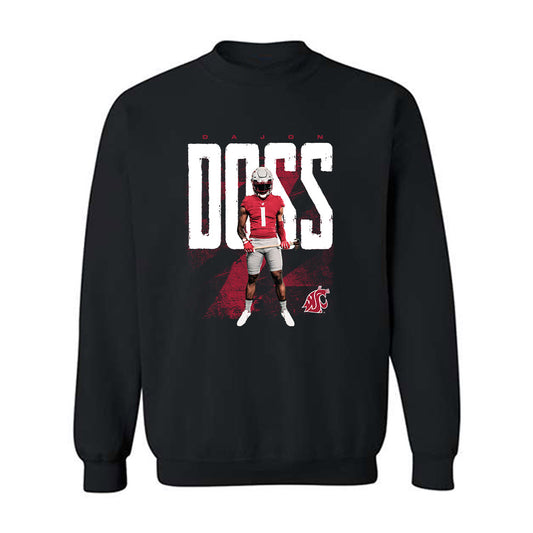 WSU - NCAA Football : Dajon Doss - Crewneck Sweatshirt Player Collage