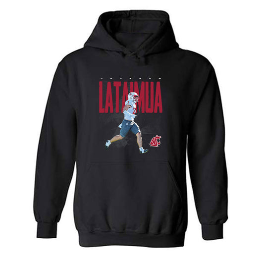 WSU - NCAA Football : Jackson Lataimua - Hooded Sweatshirt Player Collage