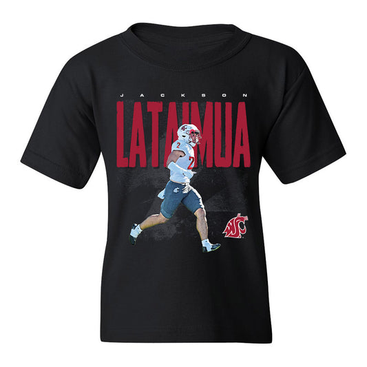 WSU - NCAA Football : Jackson Lataimua - Youth T-Shirt Player Collage