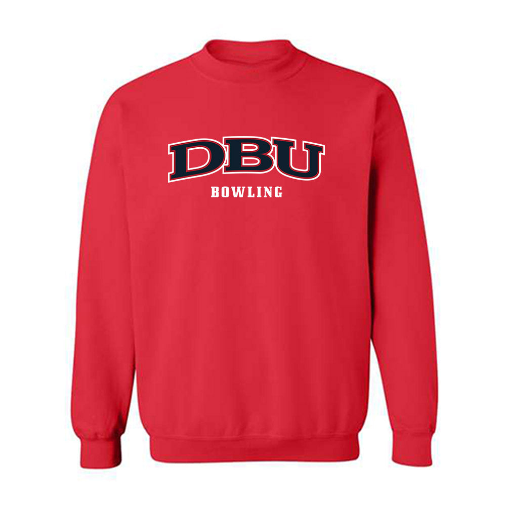 Dallas Baptist - NCAA Women's Bowling : Travis Sorola - Crewneck Sweatshirt-0