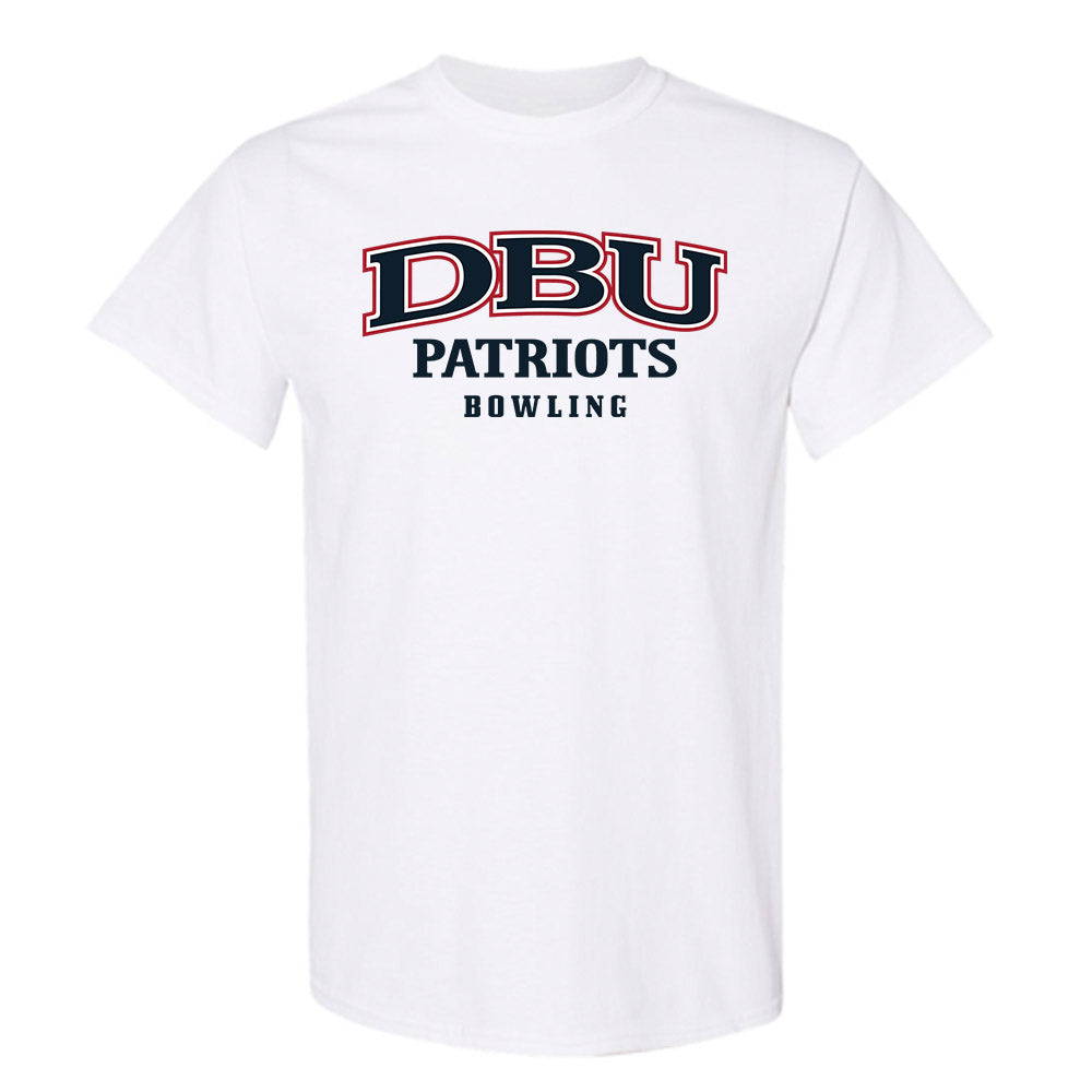 Dallas Baptist - NCAA Women's Bowling : Travis Sorola - T-Shirt-0