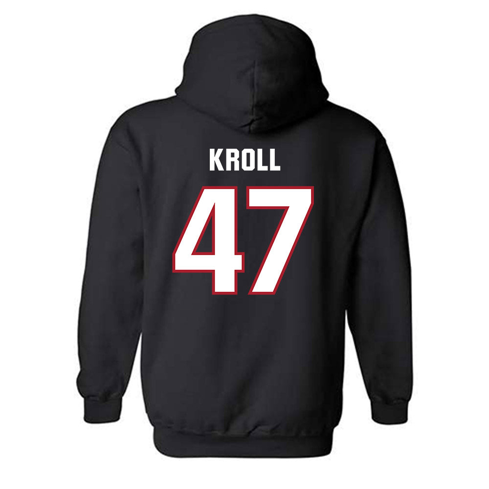Dallas Baptist - NCAA Baseball : Athan Kroll - Classic Shersey Hooded Sweatshirt-1