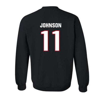 Dallas Baptist - NCAA Men's Ice Hockey : Trevor Johnson - Classic Shersey Crewneck Sweatshirt-1