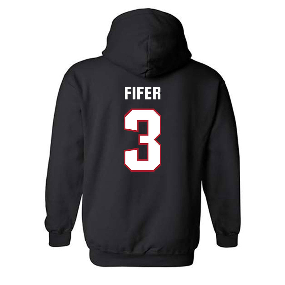 Dallas Baptist - NCAA Women's Volleyball : Reagan Fifer - Classic Shersey Hooded Sweatshirt-1