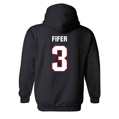 Dallas Baptist - NCAA Women's Volleyball : Reagan Fifer - Classic Shersey Hooded Sweatshirt-1