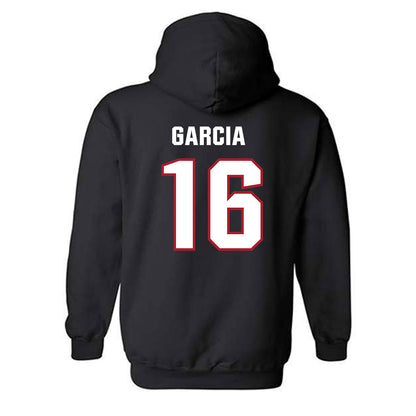 Dallas Baptist - NCAA Men's Ice Hockey : Arturo Garcia - Classic Shersey Hooded Sweatshirt-1