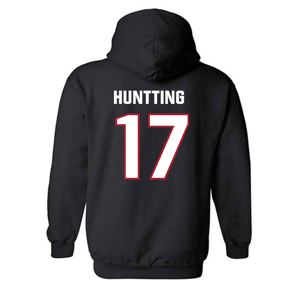 Dallas Baptist - NCAA Men's Ice Hockey : David Huntting - Classic Shersey Hooded Sweatshirt-1