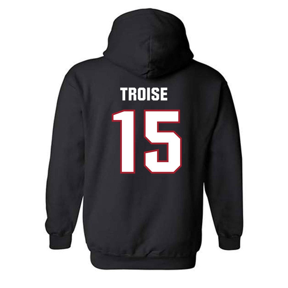 Dallas Baptist - NCAA Men's Ice Hockey : Brenden Troise - Classic Shersey Hooded Sweatshirt-1