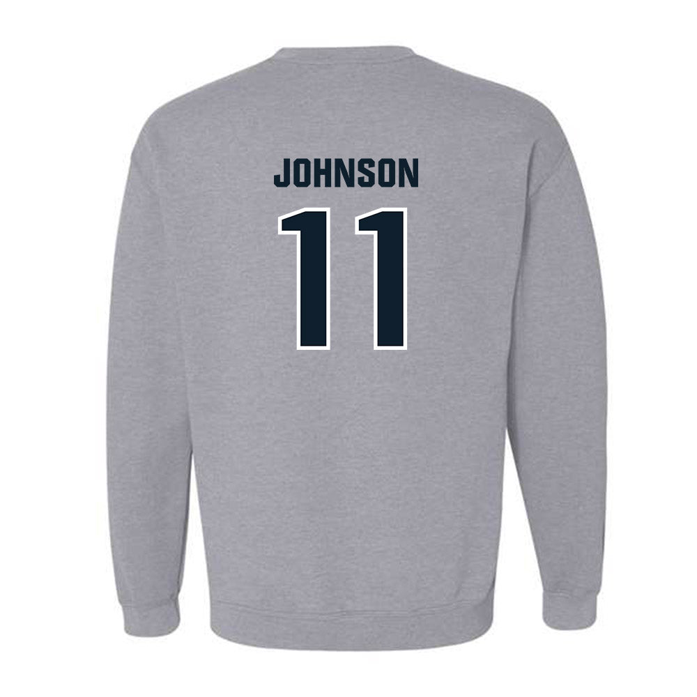 Dallas Baptist - NCAA Men's Ice Hockey : Trevor Johnson - Classic Shersey Crewneck Sweatshirt-1