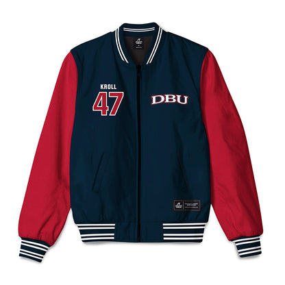 Dallas Baptist - NCAA Baseball : Athan Kroll - Bomber Jacket-0