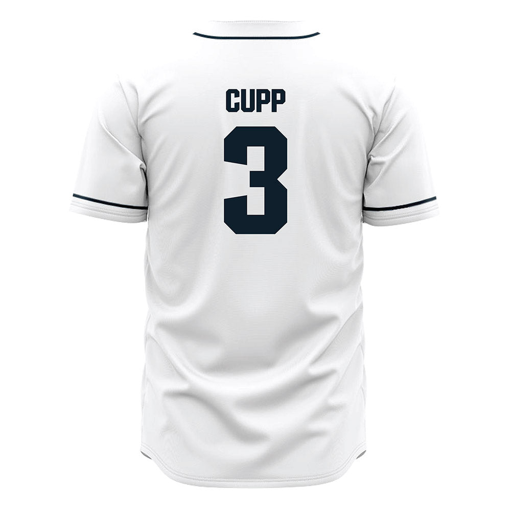 Dallas Baptist - NCAA Baseball : Dylan Cupp - White Jersey-1