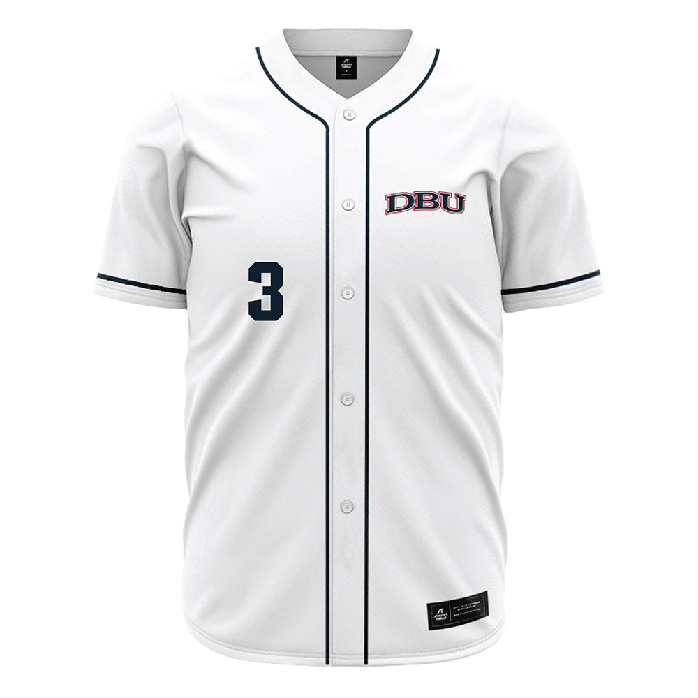 Dallas Baptist - NCAA Baseball : Dylan Cupp - White Jersey-0