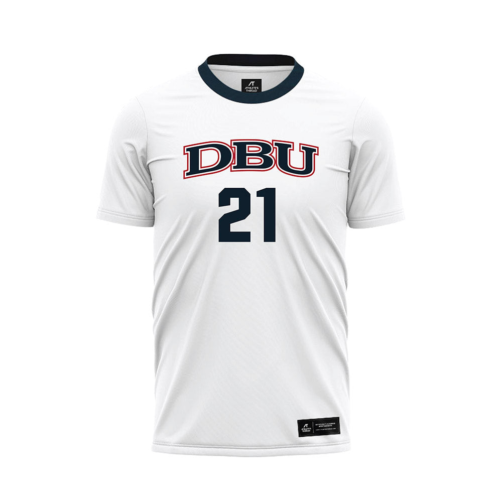 Dallas Baptist - NCAA Women's Soccer : Madeline Talkington - White Soccer Jersey-0