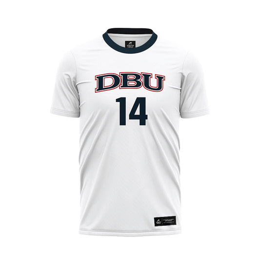 Dallas Baptist - NCAA Women's Soccer : Isabella Medina - White Soccer Jersey-0