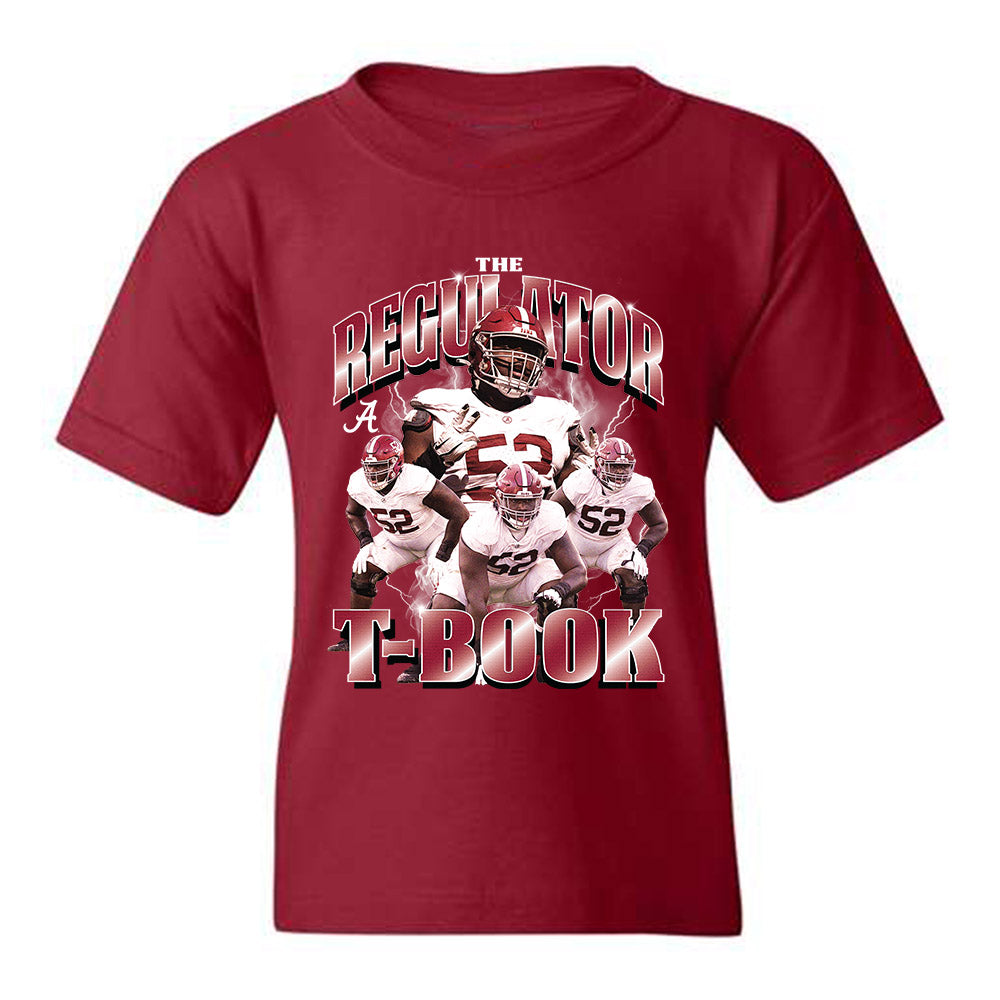 Alabama - NCAA Football : Tyler Booker - Player Collage Youth T-Shirt