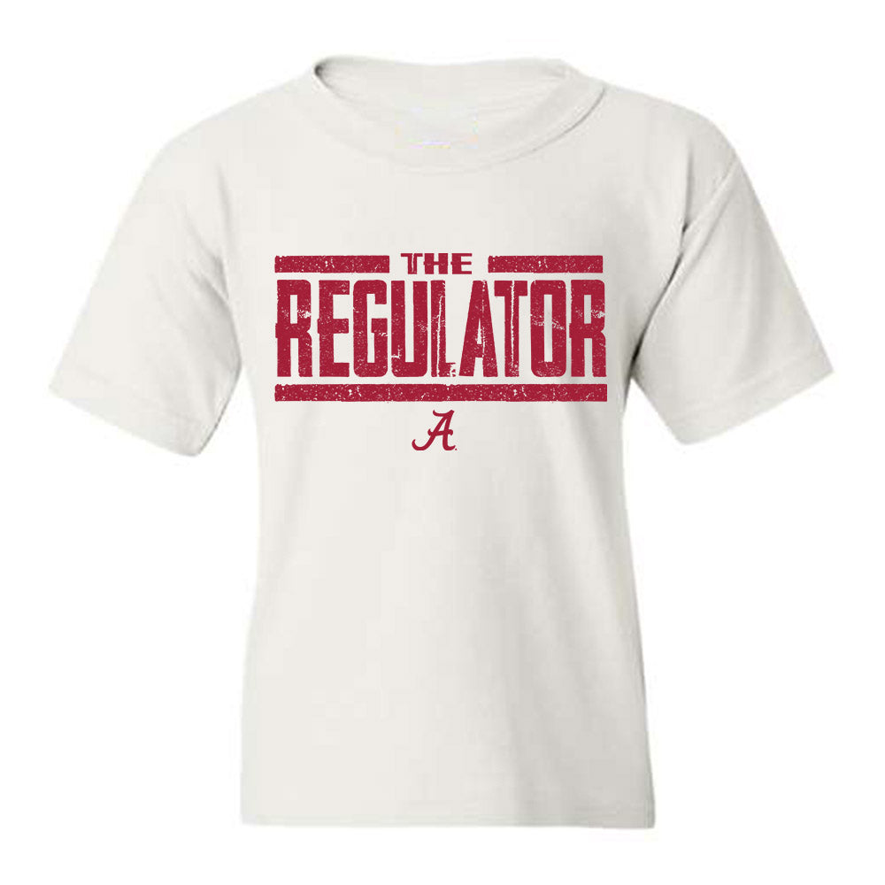 Alabama - NCAA Football : Tyler Booker - White Statement Shirt Youth T-Shirt